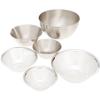Stainless Steel Colander and Bowl Set Made In Japan Dishwasher Safe Suitable for Mixing and Food Preparation Matte Finish Perforated