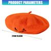 Embroidered Halloween Beret for Adults and Teens, Soft Fabric Hat for Party Dressing, Photos, and Fall Wear Style
