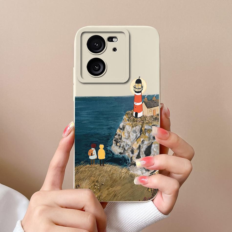 For Xiaomi 13T Pro Phone Case Cool Bear High Quality Liquid Silicone Full Coverage Anti Drop Funny Bumper For Xiaomi13T 13TPro