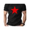 European Size Simple Men's T-Shirt Top Summer Loose Quick-Dry Short Sleeve Five-Star Pattern Print Men's Pullover T-Shirt