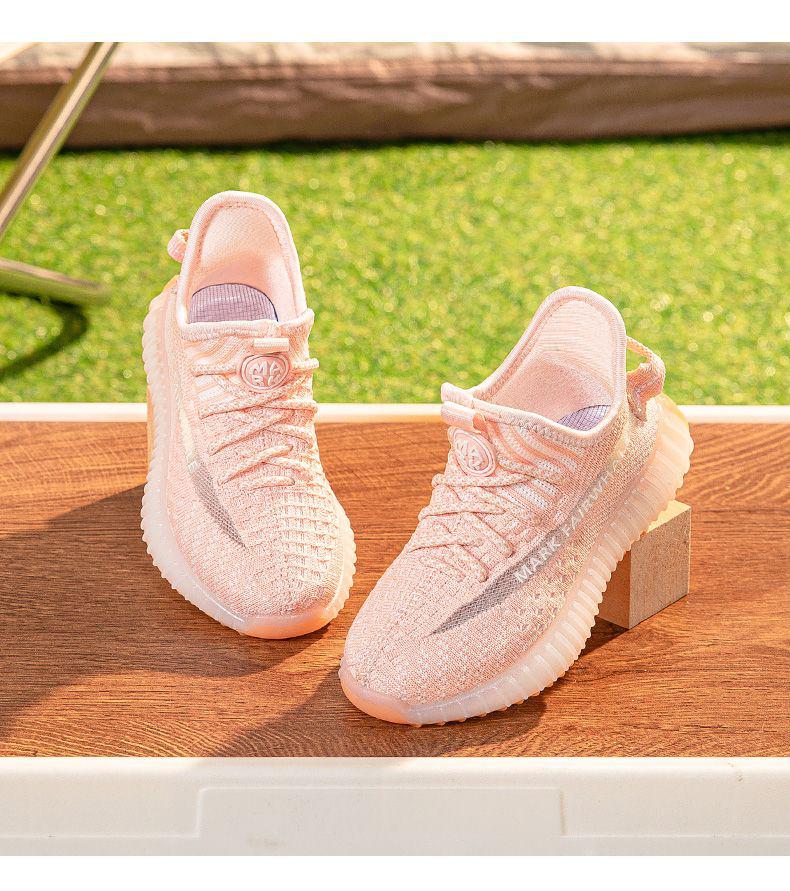 Mark Fairwhale Kids 2025 Summer Flyknit Sports Shoes - Breathable, Soft-Sole, Comfortable for Boys & Girls