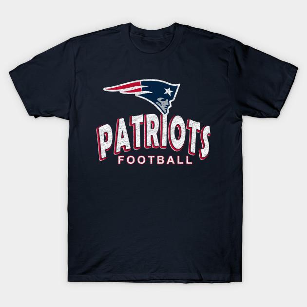 

Men Black Print T-shirt Retro Patriots Football No-Cut Transfer Paper Print Cotton Tshirt S Темно-синій