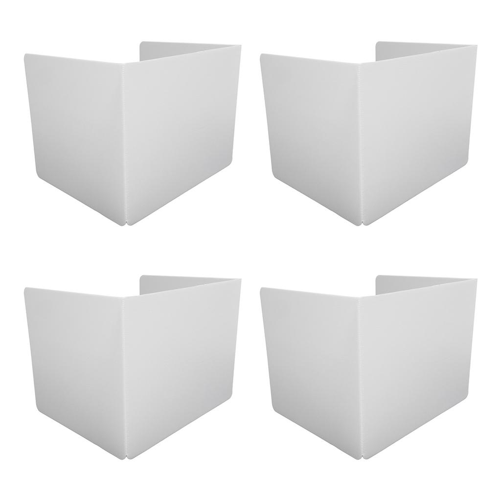 4pcs Classroom Privacy Shields Easy To Clean Quick Installation Plastic Desk Divider Boards for