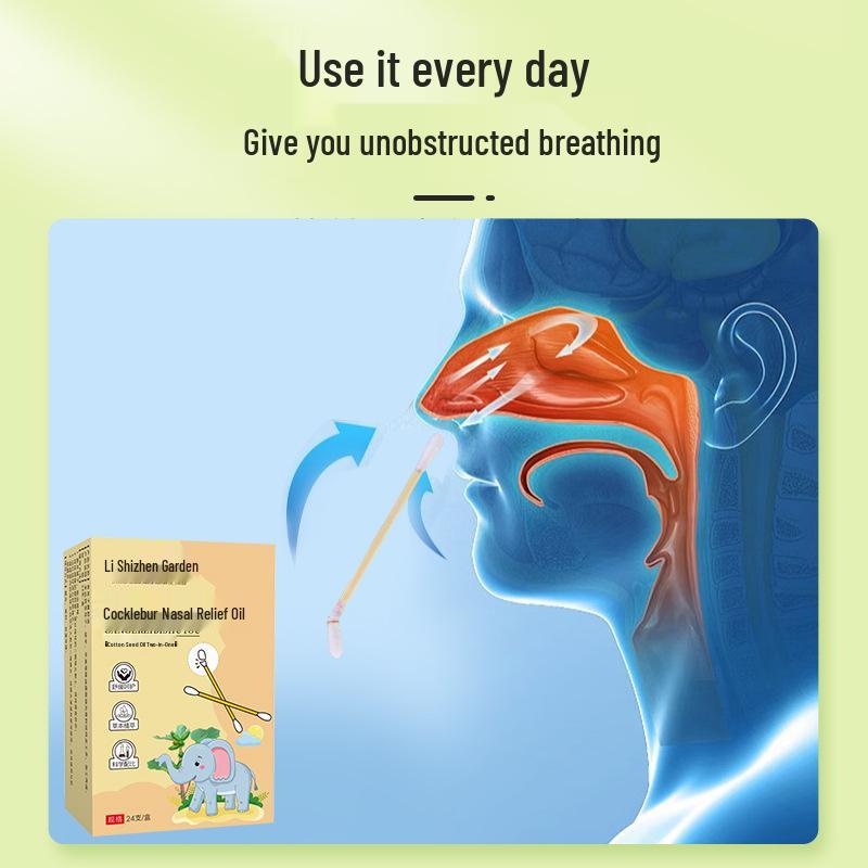 Burdock Oil Nasal Comfort Swabs – Herbal Extract for Autumn & Winter Nasal Care