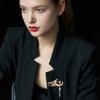 Senior Brooches Flower Leaf Brooch Pins for Women Suit Pendant  Fashion Brooches Jewelry