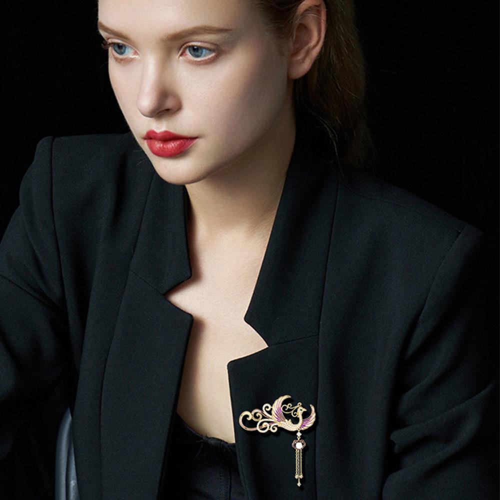 Senior Brooches Flower Leaf Brooch Pins for Women Suit Pendant  Fashion Brooches Jewelry