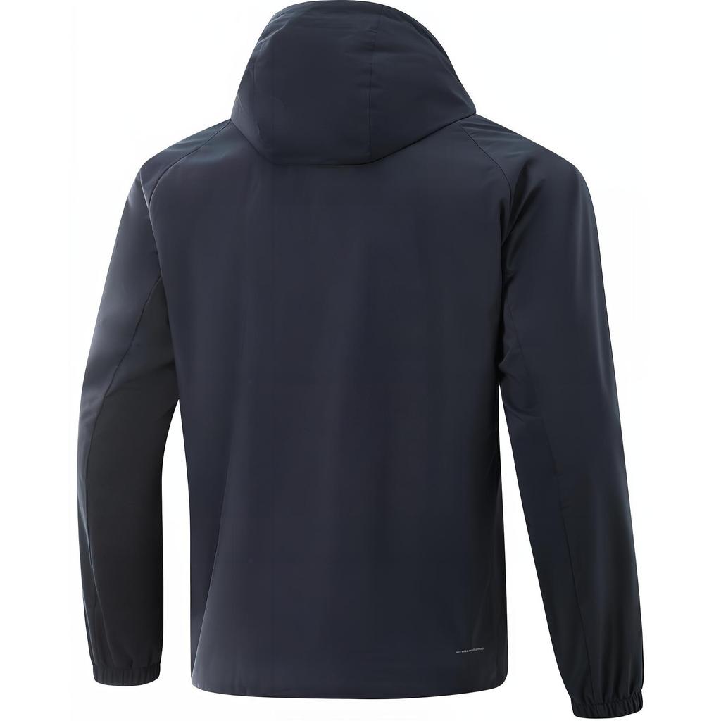 Li Ning Pohodlná větrovka na zip s kapucí Pánské svrchní oblečení Námořnická modř AFDV081-8