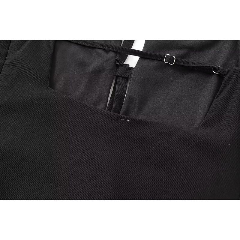 Kaslead New Arrival Women's Clothing Fashion Style Open Back Elegance Sleeveless Sling Short Dress 0085804