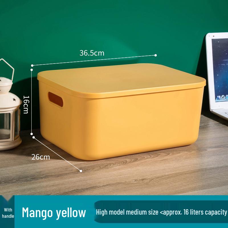 Colorful Macaron Storage Box Set - Dustproof Organizer for Bathroom, Bedroom, Cosmetics, Toys & More (5 Pieces)