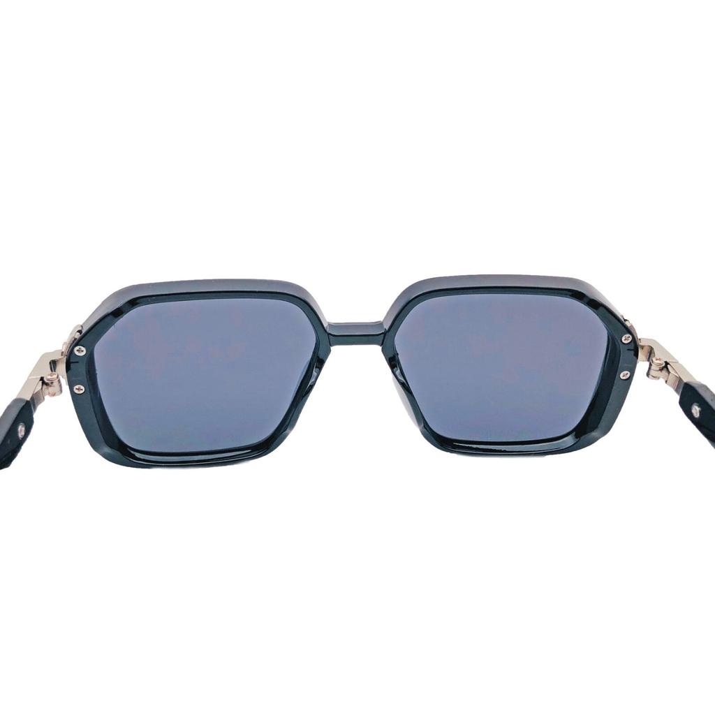 RSINC Lunettes de soleil de créateur unisexes Protection UV Carré Vintage Noir Noir KH-2307 B0DKT1KQCF