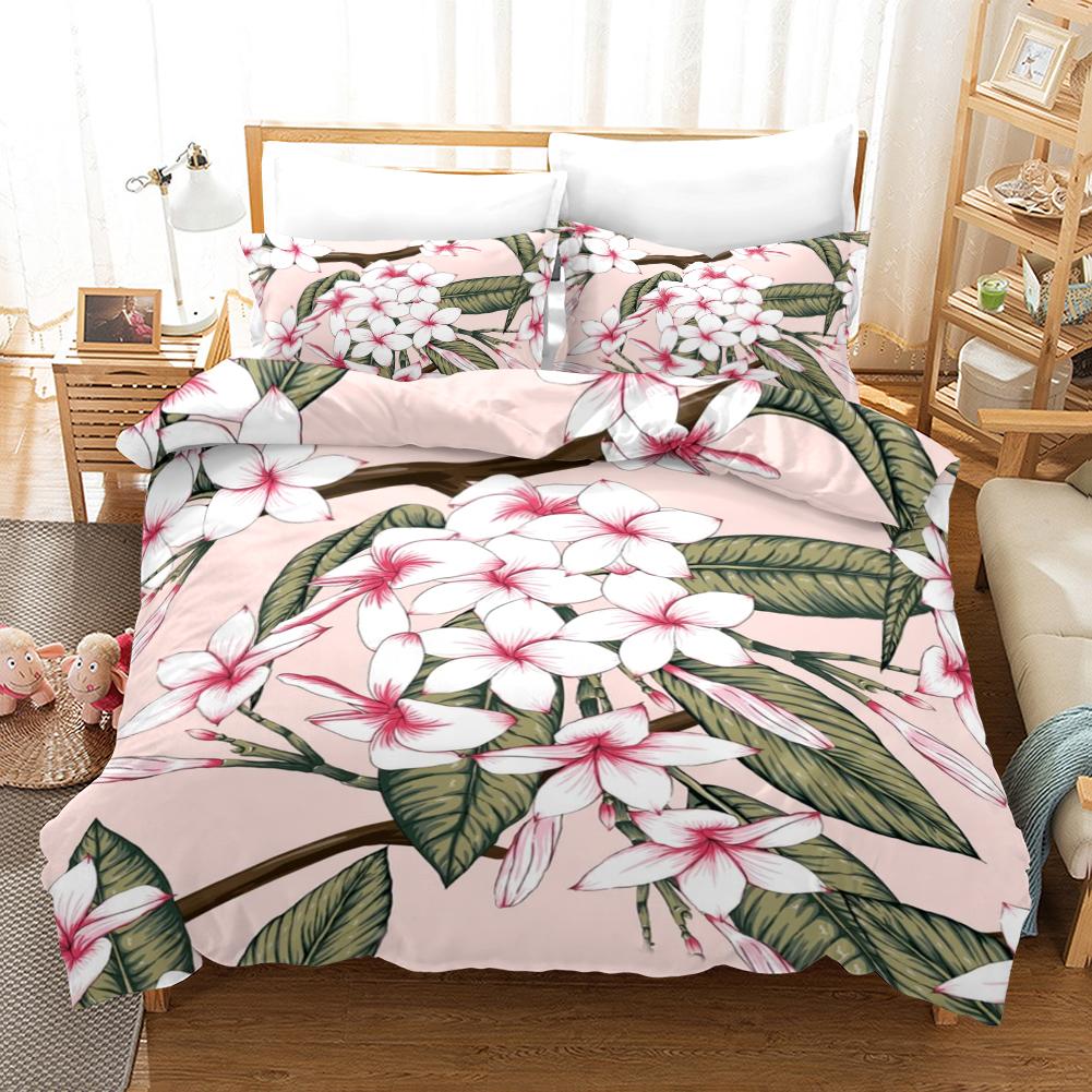 Floral Duvet Cover Spring Colorful Flower Pattern Twin Bedding Set For Kids Teens Adult Microfiber Double Queen King Quilt Cover