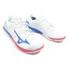 Mizuno Scarpe da Badminton Unisex Wave Claw 2 Ammortizzanti Resistenti a Collo Basso Scarpe Bianco Blu 71GA211010