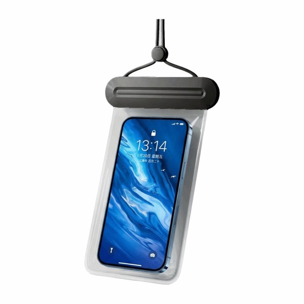 

Solid Color Hanging on Neck Phone Bag Transparent Mobile Phone Pouch Swimming