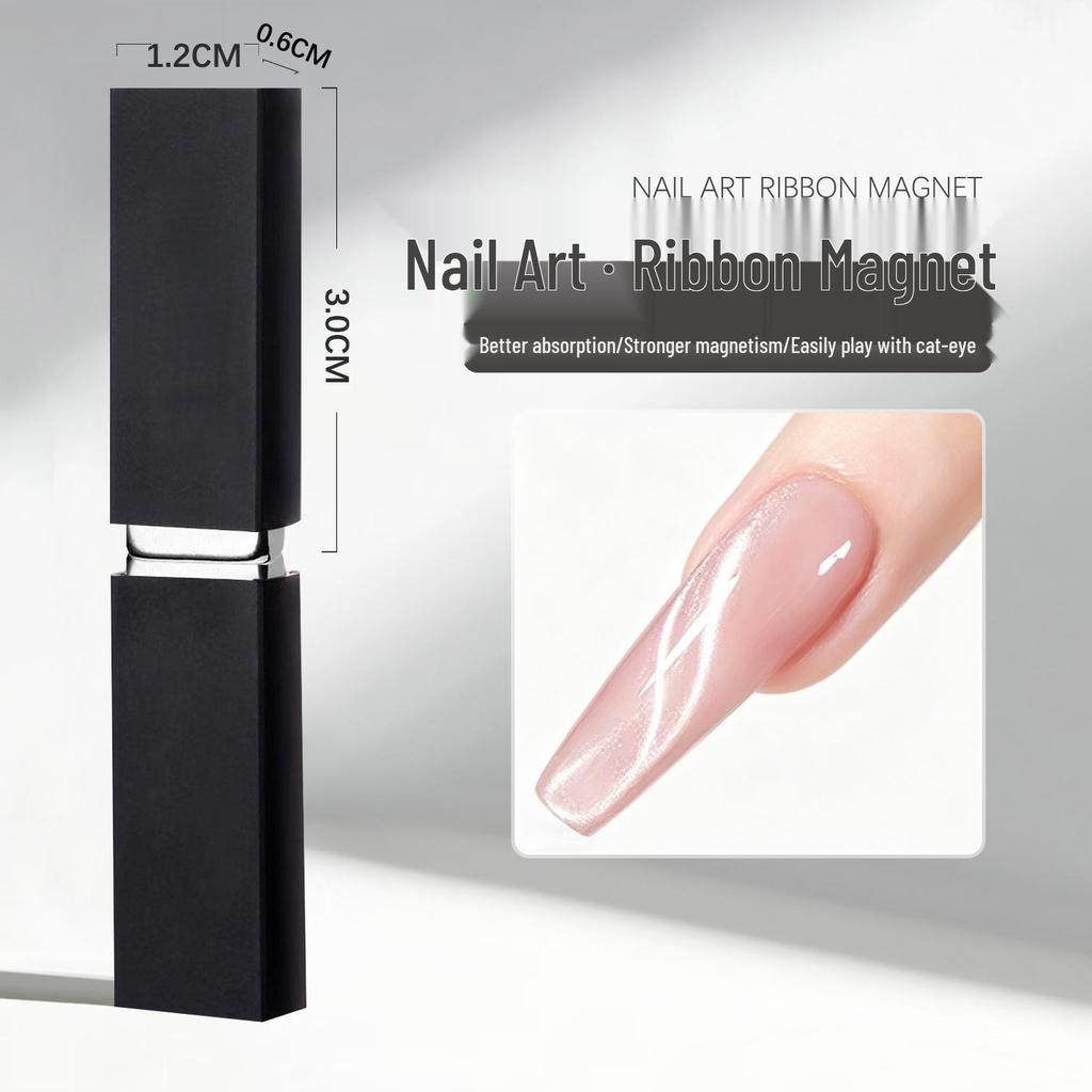 Nail Art Double-Ended Cat Eye Gel Wand with Powerful Gold Magnet
