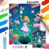 Digital Oil Painting Art Painting Alice In Wonderland Handmade Diy Home Decorations