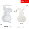 Cute Rabbit Candle Silicone Moulds Gypsum Car Mounted Incense Expanding Gypsum Soap Molds Easter Bunny Aromatherapy Candle Mold