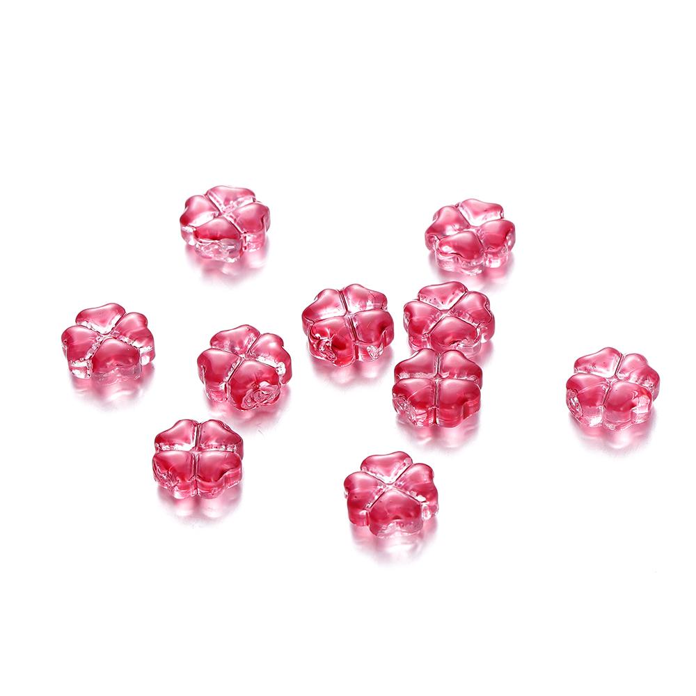 10/20pcs 10mm Czech Lampwork Crystal Flower Spacer Beads Flat Round Loose Beads For DIY Jewelry Making Supplies Accessories