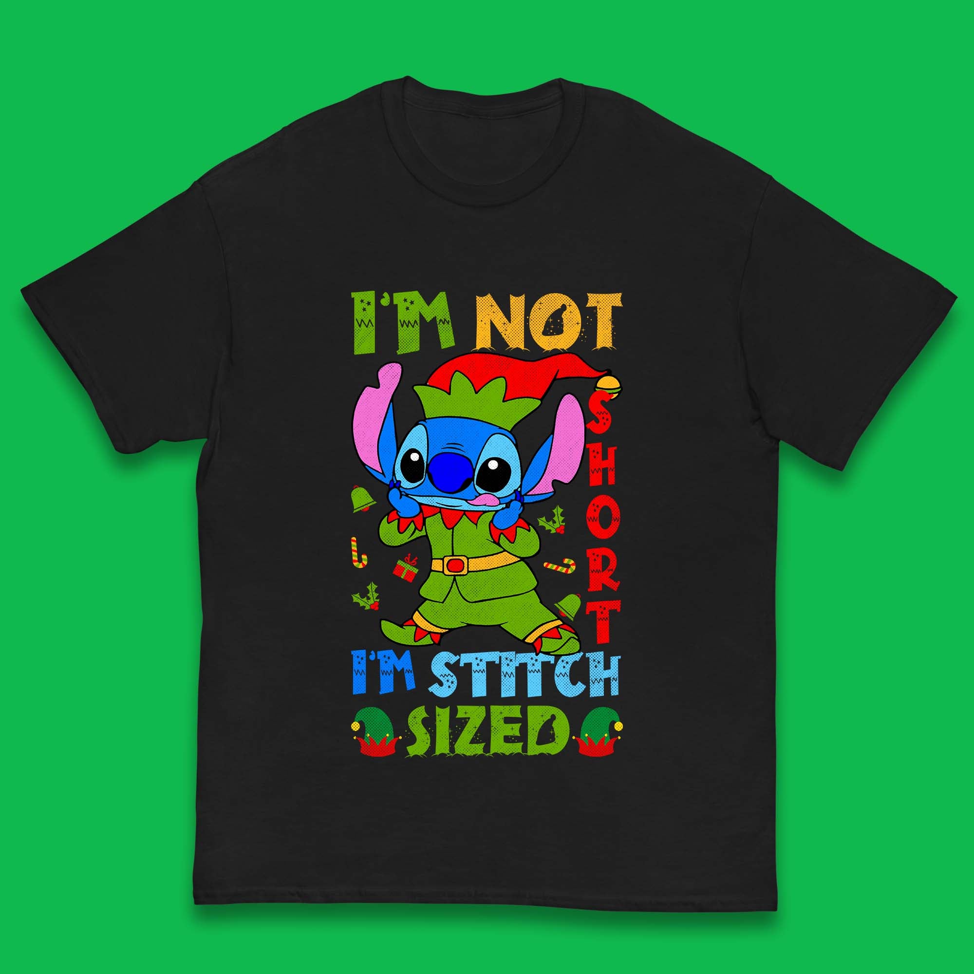 Elf Stitch Christmas Kids T-Shirt 120