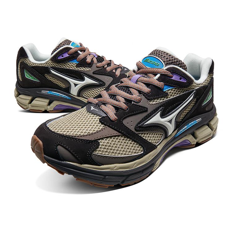 Mizuno LG Premium Retro Trend Non-Slip Wear-Resistant Low-Top Running Shoes Unisex sneaker Brown D1GH241103