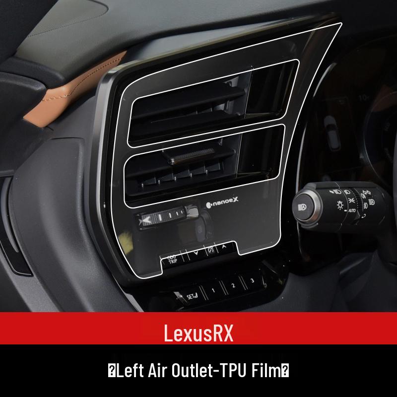 Fits 23 Lexus RX350h Models: Center Console Gear Shift & Navigation Display Tempered Film.