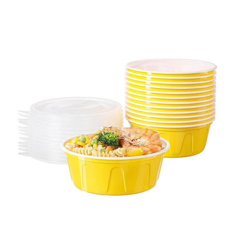 Maryya Disposable Round Plastic Food Containers