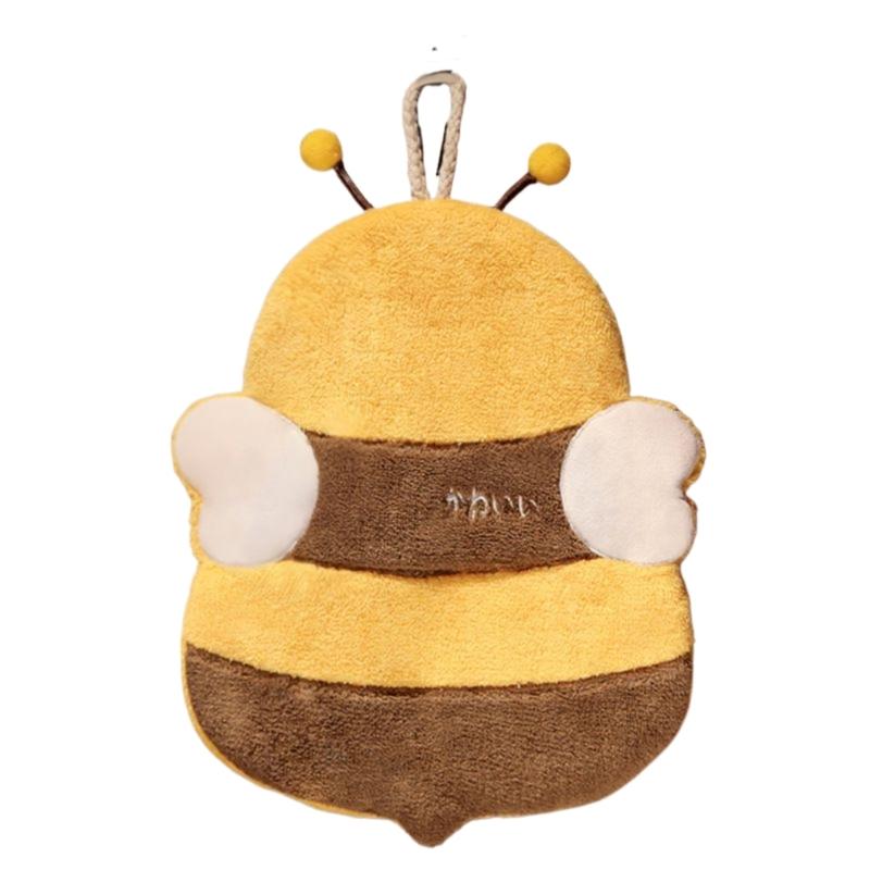 Soft Velvet Handkerchief Cute Cartoon Plushie Hand Towel Water Absorbent Wiping Cloth Hand Wipe