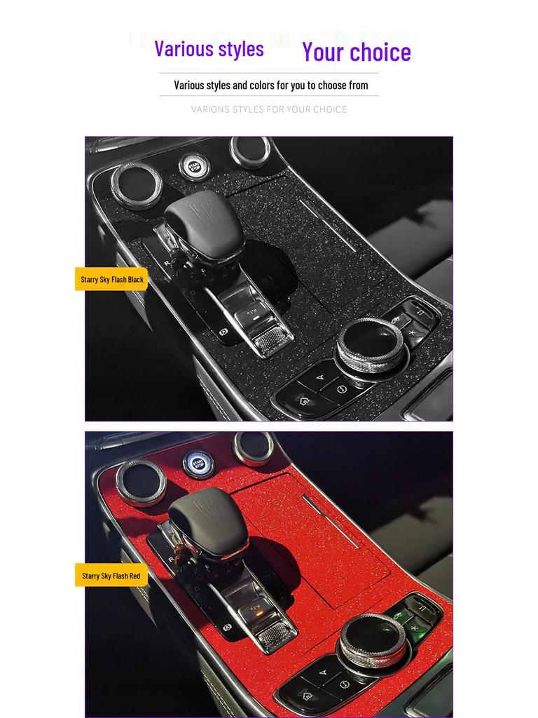 18-21 Volkswagen T-Roc Starry Sky Interior Stickers for Console & Gear Lever