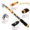 Fiskespö1,8-3,6 m teleskopisk spinnfiskspö Bärbar kolfiberspö för saltvatten