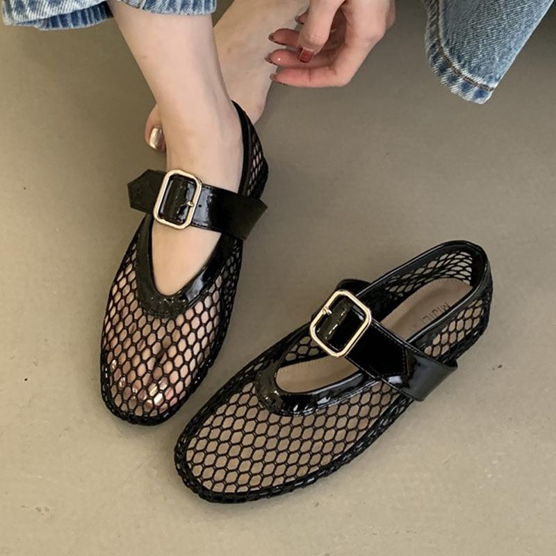 Fashion Flats Mesh Women Loafers Shoes Fashion Designer Woman's Sandalias Summer 2025 Dress Cozy Sneakers Brand Walking Zapatos De Mujer