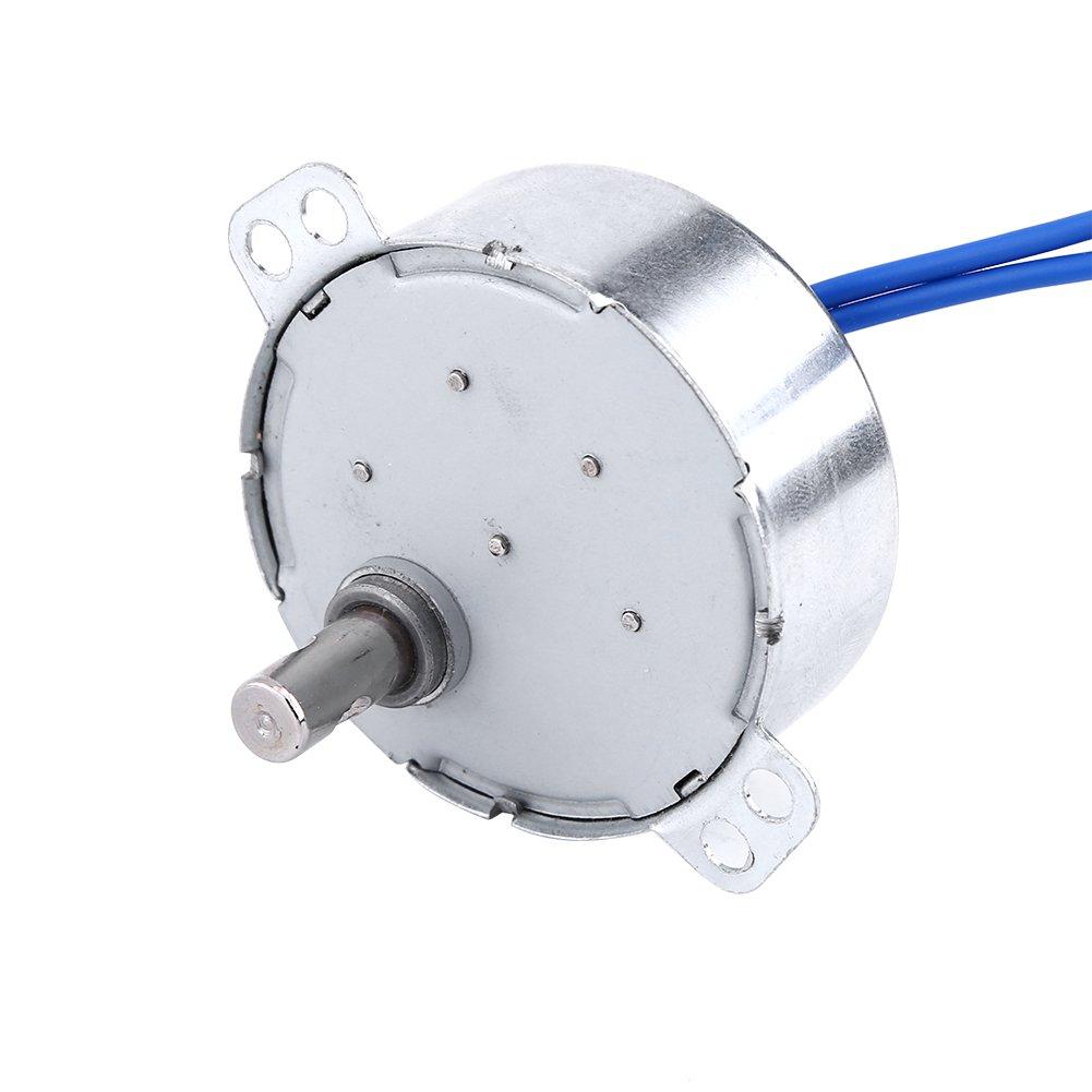 Walfront AC 100-127V 4W Synchronous Motor 50 60Hz CCW CW Electric Synchronous Geared Motor