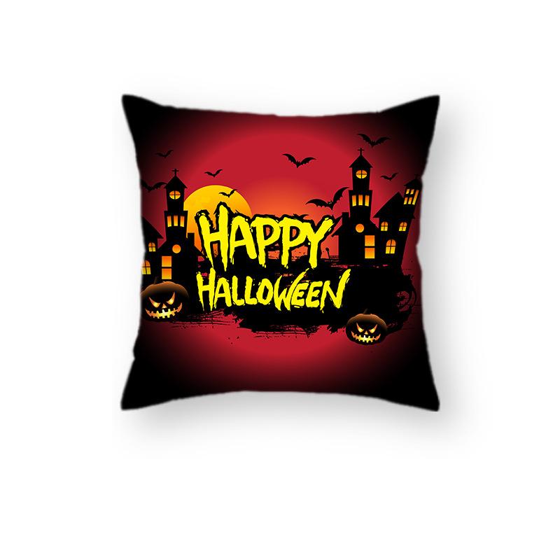 

New Halloween Pumpkin Head Castle Pillow Case Cover Festive Living Room Sofa Decorative Pillow Cushion 45*45cm