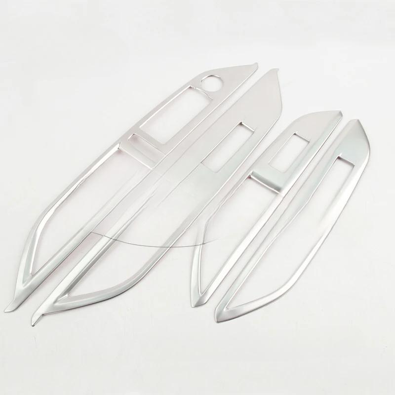 For Peugeot 3008 GT 2017-2025 Accessories Stainless Silver Car Window Switch Cover Window Control Panel Trim Car Styling LHD