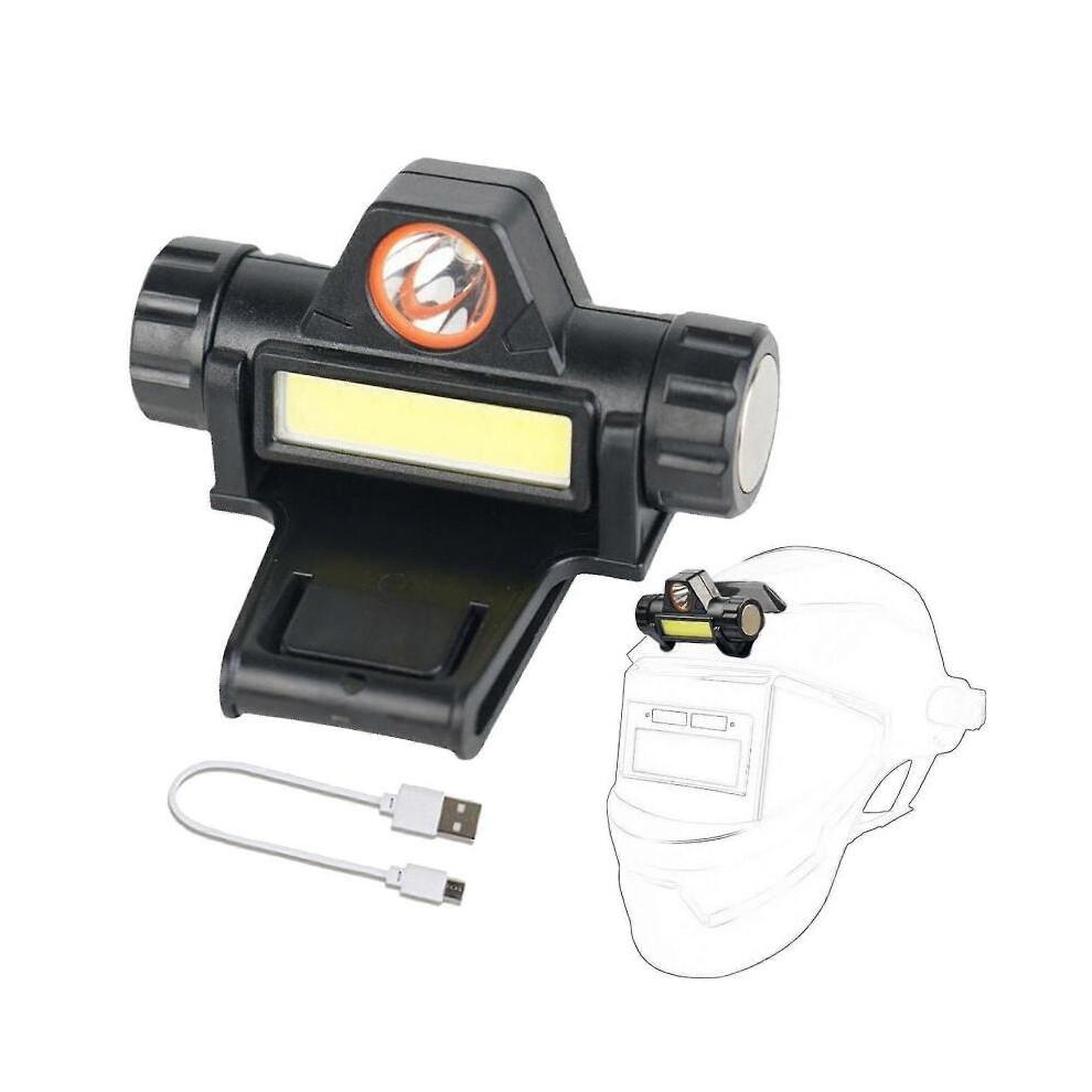 Headlight for Welding Helmet Hard Hat Light Comfortable Multipurpose Resistant Sturdy Rechargeable Headlight Astigmatism Lamp