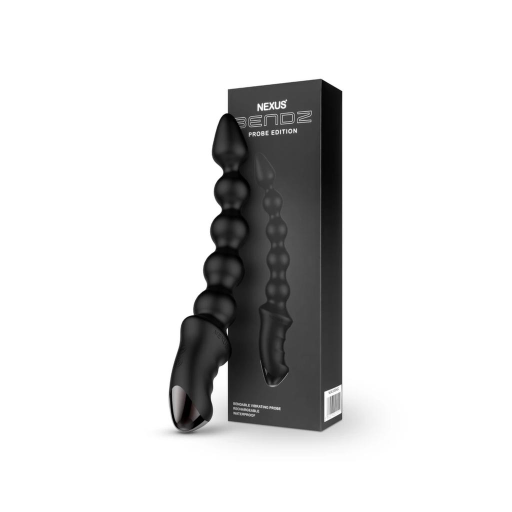 Vibrating Anal Beads - Nexus Bendz Black