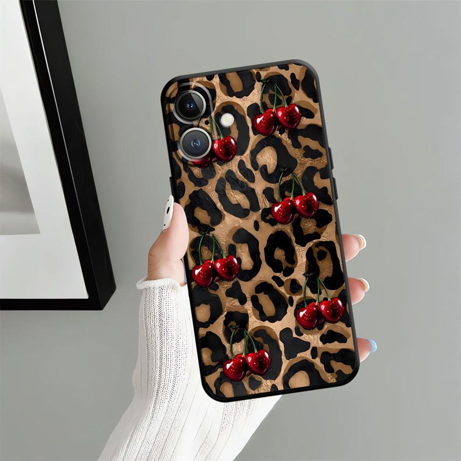 Fashion Leopard Pattern Case for Apple iPhone 17 Pro Max 16 12 15 Pro 7 8 14 13 Air XR XS MAX 11 Funda Phone Cover