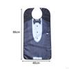 Adult Bib for Eating Suit Pattern Clothing Protector Unisex Elderly Women Men Seniors
