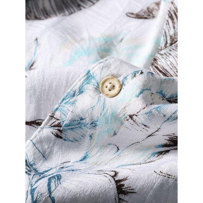 Export Export Tail Order Hawaiian Baroque Floral Shirt Men's Short Sleeve Summer Fashion Brand Trendy Beach Shirt