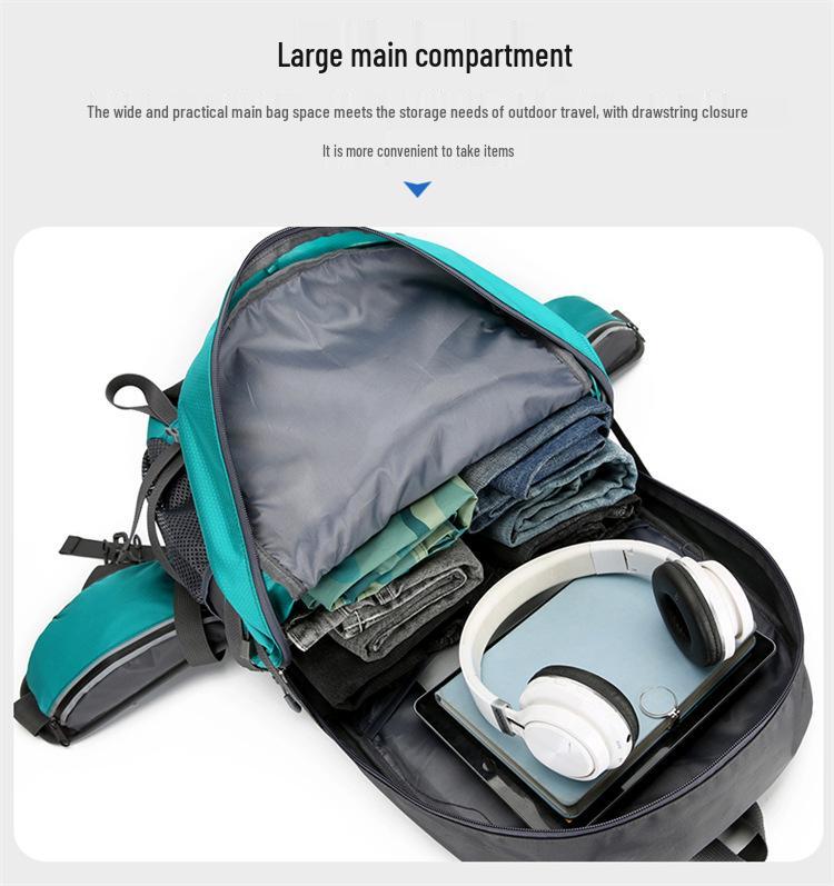 Large Capacity 50L Water Repellent Double Shoulder Mountaineering Backpack for Outdoor Sports and Travel