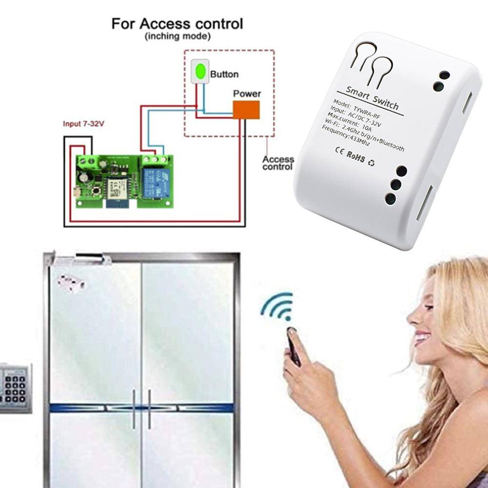 WiFi Motor Smart Switch Module One Way Tuya WiFi Switch APP Remote Control 2200W/10A Accessories for Alexa Google Home