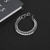 Titanium Steel Cuban Link Bracelet Men Women Geometric Design Hypoallergenic Durable Fashion Jewelry