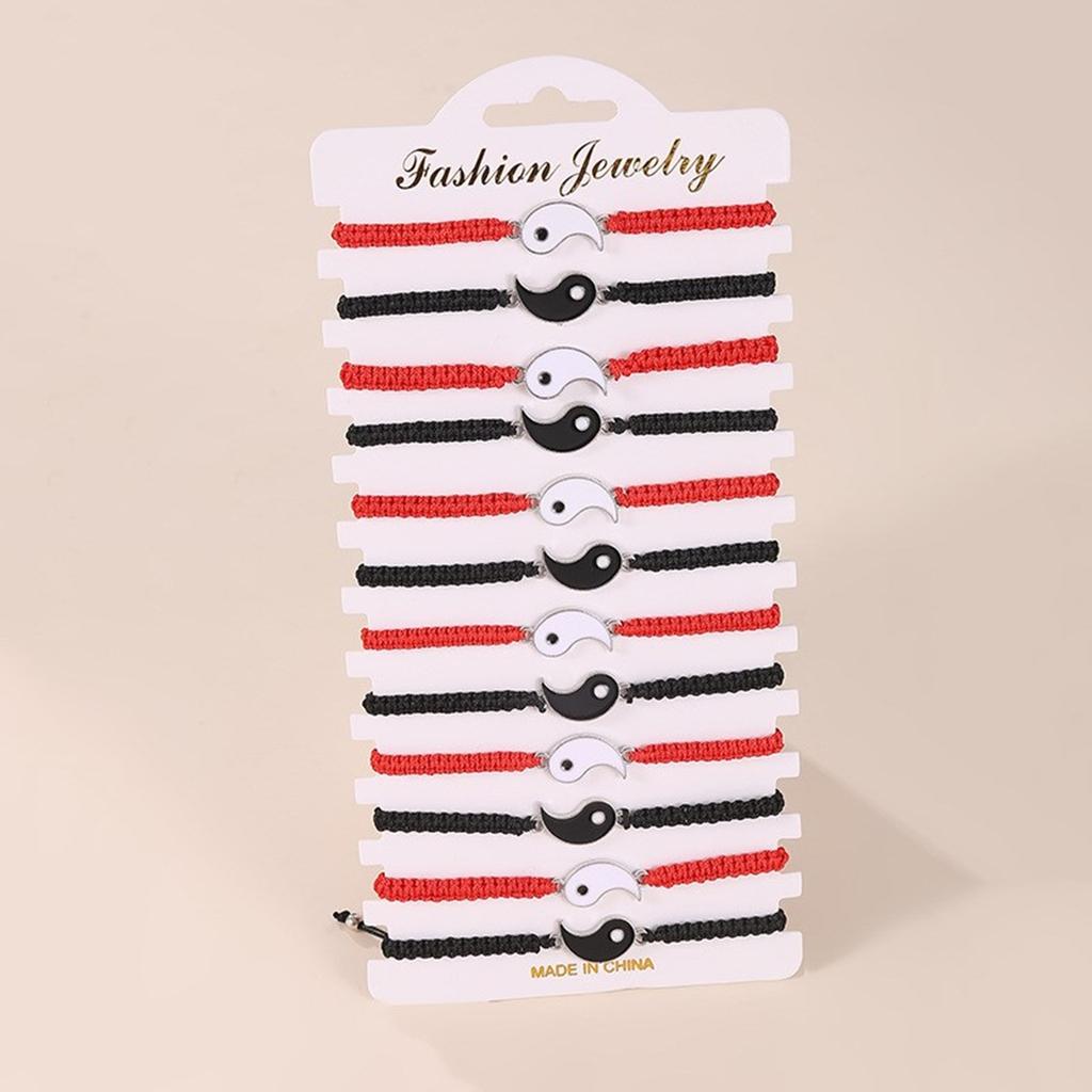 Set of 12 Unique Handmade Bracelet Soft Bracelet Fashion Wristband Woven Bracelet Alloy Texture for Various Occasions