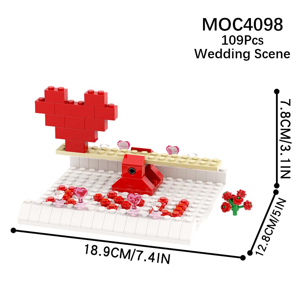MOOXI City Wedding Bar Jail Penguin Park DIY Diorama Assembly Model Kit For Adults Building Blocks Sets Children Toys MOC Bricks