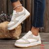 Fashion Pu Leather Thick Bottom Casual Sneakers Women Spring Autumn Platform Sports Shoes Woman Comfort Lace Up Vulcanized Shoes Female