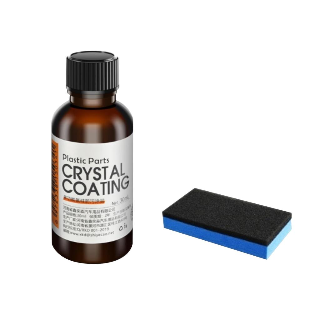 Car Plastic Plating Refurbishing Crystal Coating For Car Plastic Parts Agent Easy To Use With Sponge 30ml