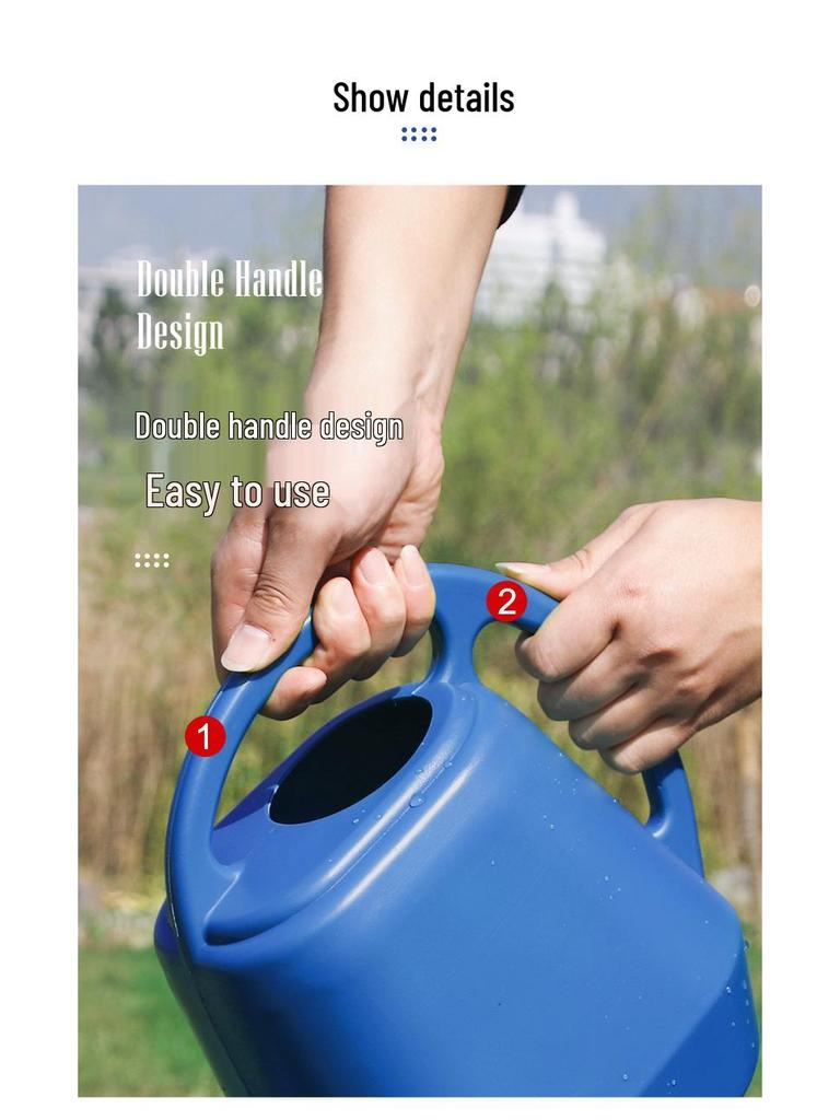 Durable Green Watering Can for Indoor/Outdoor Plants and Vegetables