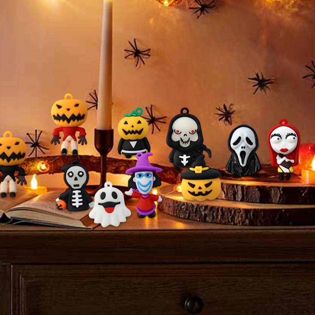 Halloween Horror Atmosphere Calendar Toy 24-piece Gothic Advent Countdown Calendar