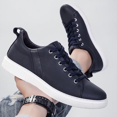 Modne Nowe Męskie Buty ze Skóry Naturalnej Nowe Outdoorowe Codzienne Biznesowe Buty dla Mężczyzn Trampki Buty do Chodzenia Tenisa Masculino Sport Buty do Skateboardu