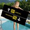 Arrivals And Departures Big Microfiber Beach Towels Quick Dry Towel Sand Beach Towels Pool Towel for Travel Swim Pool Yoga
