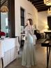 Women's 2025 Summer French One-Shoulder Dress: Gentle, Slimming A-Line with Waist-Cinched, Hip-Hugging Design