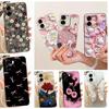 Liquid Silicone Back Cover For Oppo A6t Pro 4G 5G CPH2847 CPH2849 Phone Case Luxury Girly Flower Butterfly Bow Painting Casing